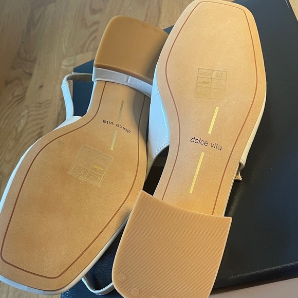 Dolce Vita Cream Slingback Heels - Picture 8 of 8